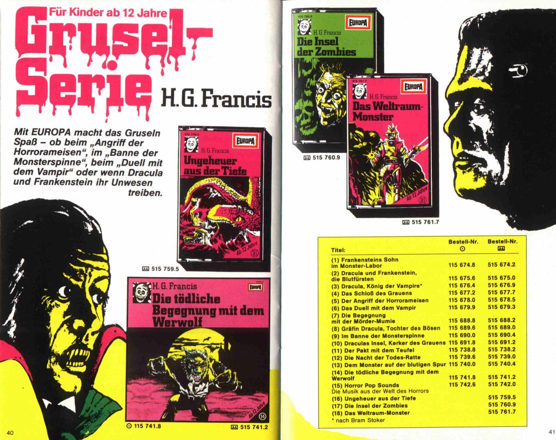 "Jugend-Kalender 1983" von EUROPA, Seite 40-41
