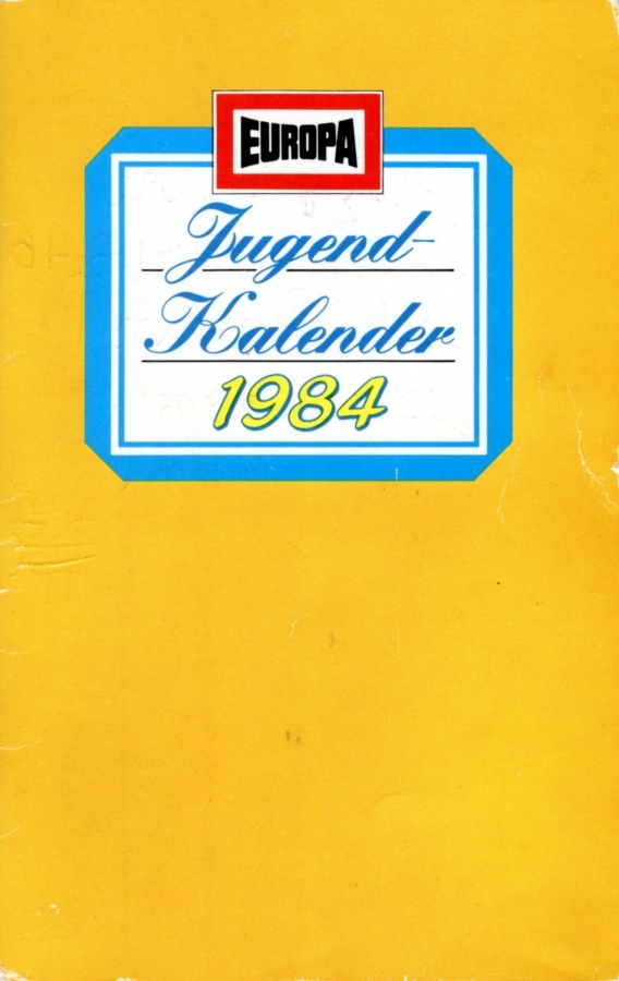 "Jugend-Kalender 1984" von EUROPA, Cover