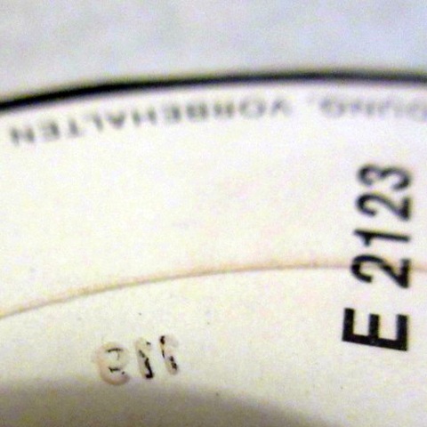 Das Gespenst vom Schlo�hotel, Seite A - spiegelverkehrte Zahl unter dem Label